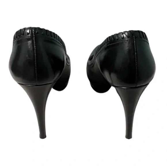 Prada Leather Stitch Pumps Classic Heels - Picture 4 of 6